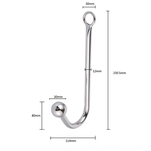 Anal Hooks and Hook Beaded with Cuffs 5334 Elegant Anal Collar 0806